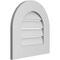 Ekena Millwork Round Top Surface Mount PVC Gable Vent: Functional, w/ 3-1/2"W x 1"P Standard Frame, 18"W x 18"H GVPRT18X1801SF - alternate 4